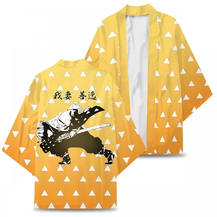 Demon Slayer Kimets Full color COS kimono cloak jacket from 2XS to 4XL  three days in advance