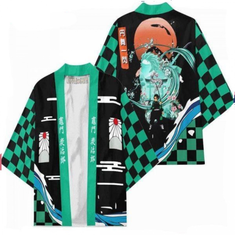 Demon Slayer Kimets Full color COS kimono cloak jacket from 2XS to 4XL  three days in advance