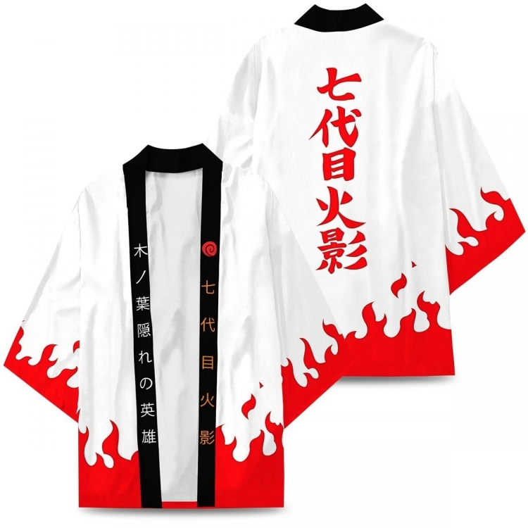 Naruto Full color COS kimono cloak jacket from 2XS to 4XL  three days in advance
