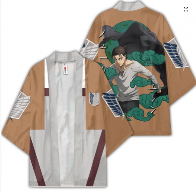 Shingeki no Kyojin Full color COS kimono cloak jacket from 2XS to 4XL  three days in advance