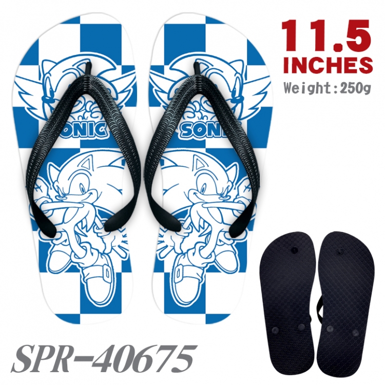 Sonic The Hedgehog Thickened rubber flip-flops slipper average size SPR-40675
