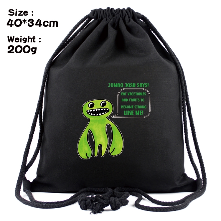 Garten of Banban Anime Coloring Book Drawstring Backpack 40X34cm 200g