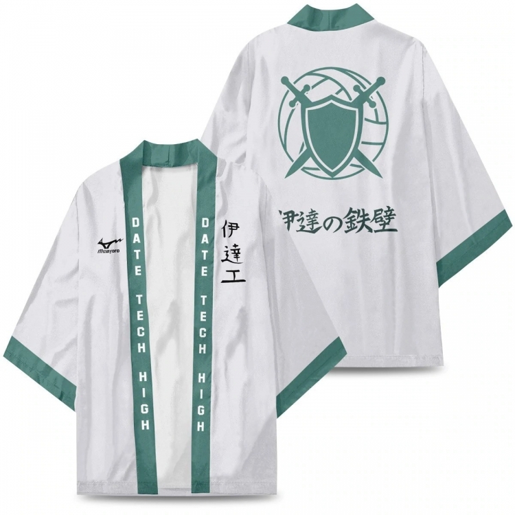 Haikyuu!!  Full color COS kimono cloak jacket from 2XS to 4XL  three days in advance