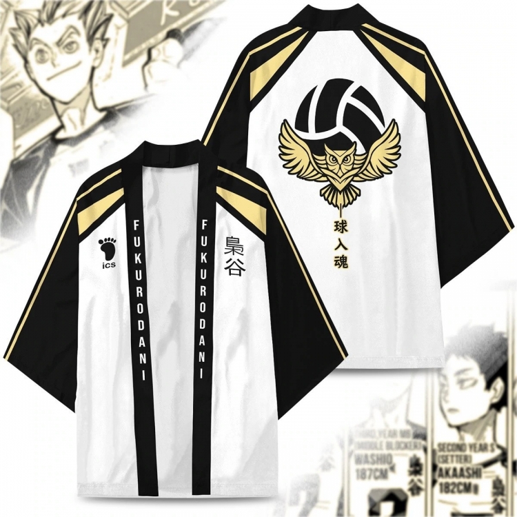 Haikyuu!!  Full color COS kimono cloak jacket from 2XS to 4XL  three days in advance