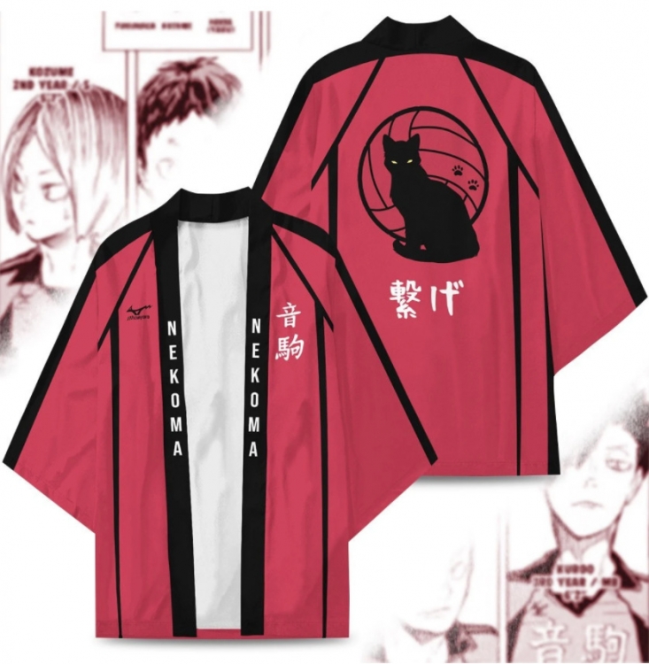 Haikyuu!!  Full color COS kimono cloak jacket from 2XS to 4XL  three days in advance