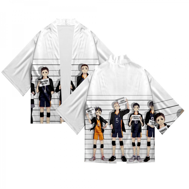 Haikyuu!!  Full color COS kimono cloak jacket from 2XS to 4XL  three days in advance