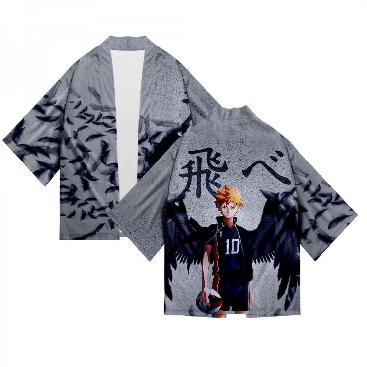 Haikyuu!!  Full color COS kimono cloak jacket from 2XS to 4XL  three days in advance