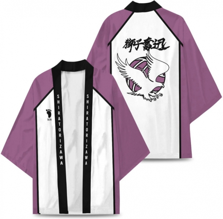 Haikyuu!!  Full color COS kimono cloak jacket from 2XS to 4XL  three days in advance