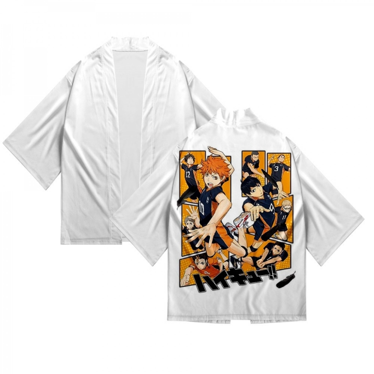 Haikyuu!!  Full color COS kimono cloak jacket from 2XS to 4XL  three days in advance