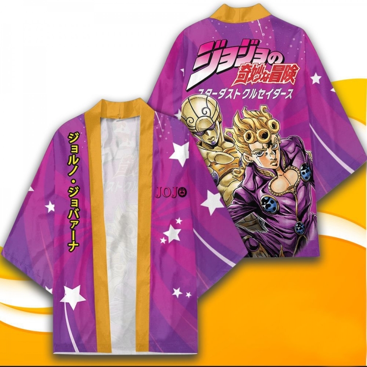 JoJos Bizarre Adventure  Full color COS kimono cloak jacket from 2XS to 4XL  three days in advance