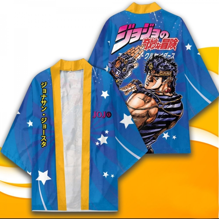 JoJos Bizarre Adventure  Full color COS kimono cloak jacket from 2XS to 4XL  three days in advance