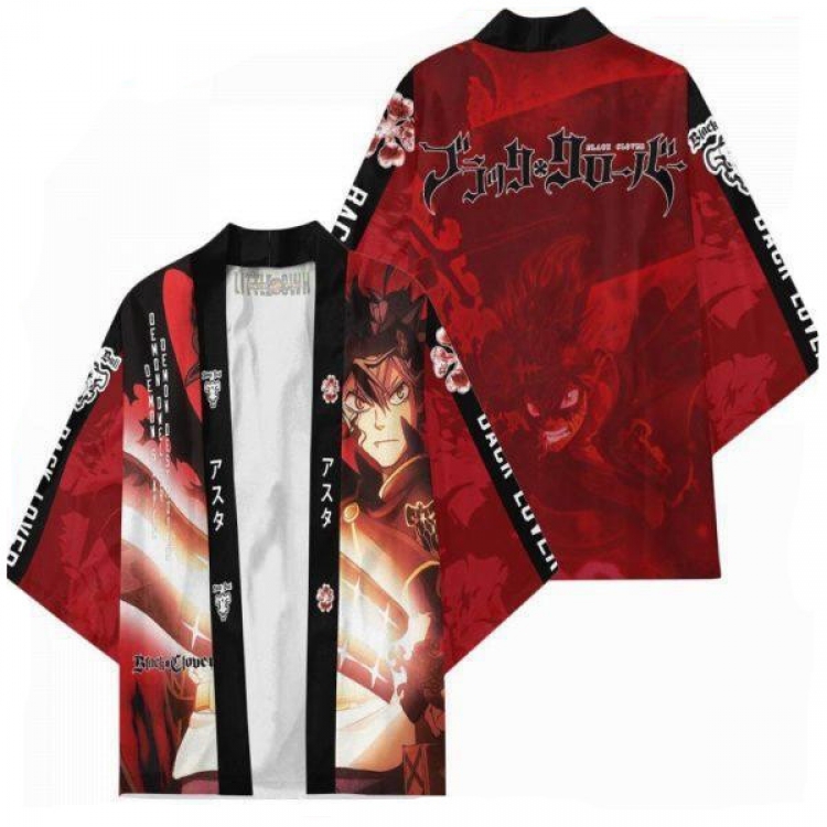 Black clover Full color COS kimono cloak jacket from 2XS to 4XL  three days in advance