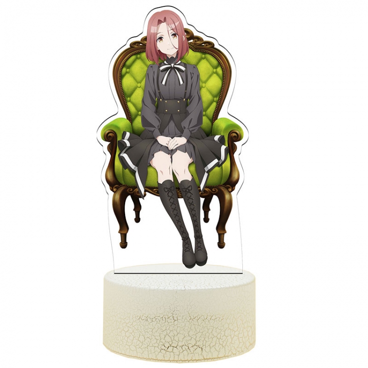 Spy Kyoushitsu Acrylic Night Light 16 Color-changing USB Interface Box Set 19X7X4CM white base