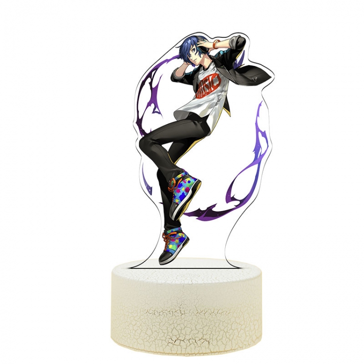 Megami Ibunroku Persona Acrylic Night Light 16 Color-changing USB Interface Box Set 19X7X4CM white base