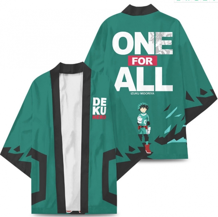 My Hero Academia Full color COS kimono cloak jacket from 2XS to 4XL  three days in advance