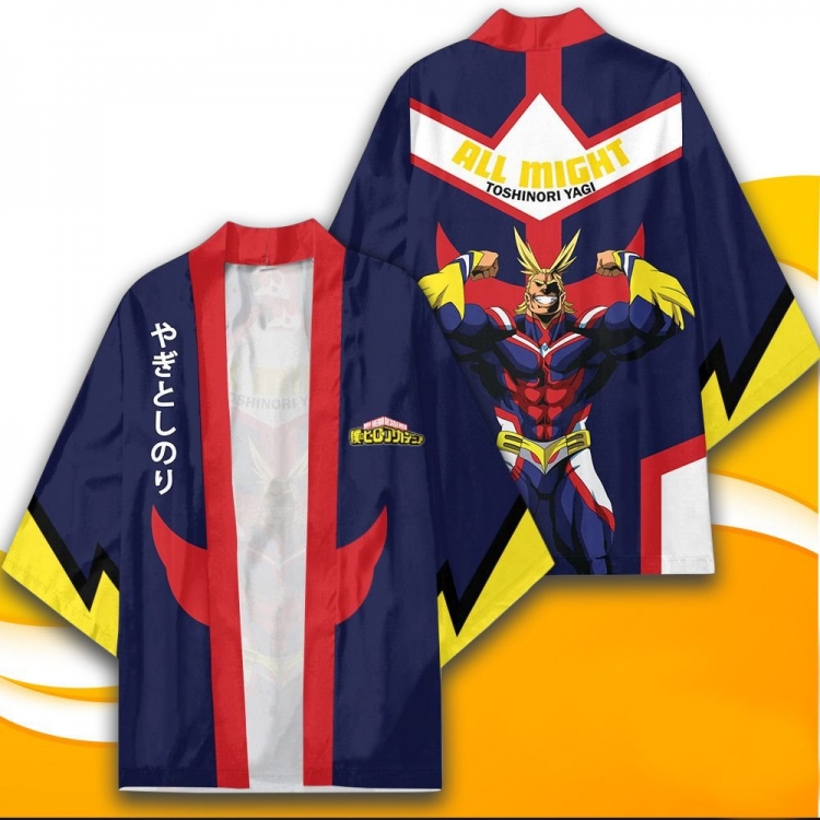 My Hero Academia Full color COS kimono cloak jacket from 2XS to 4XL  three days in advance