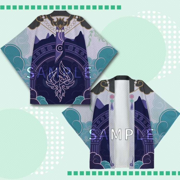 Genshin Impact  Full color COS kimono cloak jacket from 2XS to 4XL  three days in advance