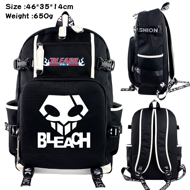 Bleach  Data USB backpack Cartoon printed student backpack 46X35X14CM 650G