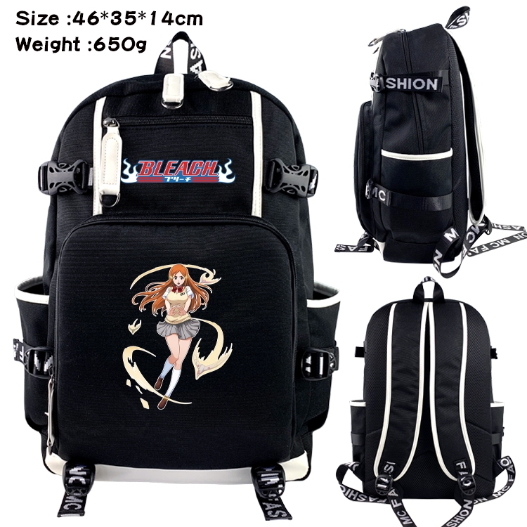 Bleach  Data USB backpack Cartoon printed student backpack 46X35X14CM 650G