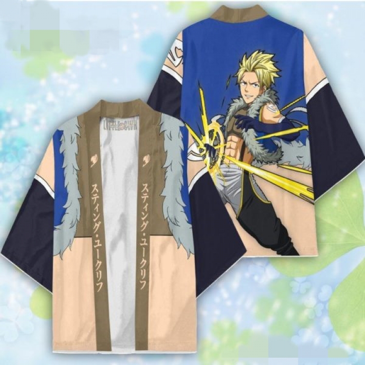 Fairy tail Full color COS kimono cloak jacket from 2XS to 4XL  three days in advance
