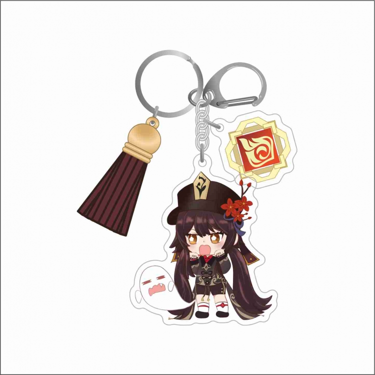 Genshin Impact 3 Pendant Acrylic Keychain Bag Pendant Decorations price for 5 pcs