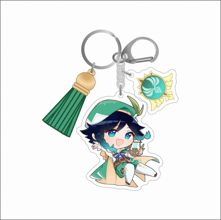 Genshin Impact 3 Pendant Acrylic Keychain Bag Pendant Decorations price for 5 pcs