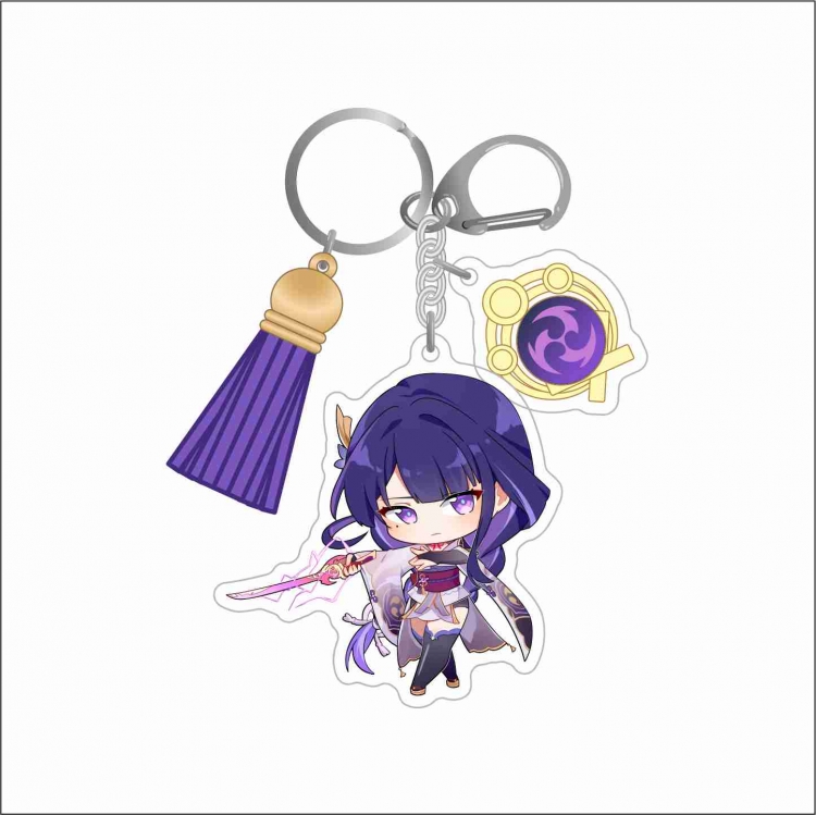 Genshin Impact 3 Pendant Acrylic Keychain Bag Pendant Decorations price for 5 pcs