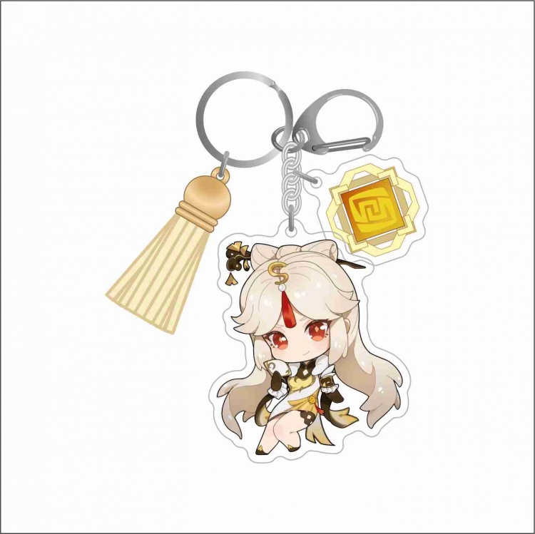 Genshin Impact 3 Pendant Acrylic Keychain Bag Pendant Decorations price for 5 pcs