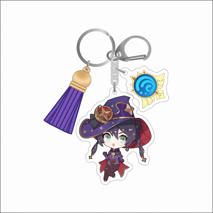 Genshin Impact 3 Pendant Acrylic Keychain Bag Pendant Decorations price for 5 pcs