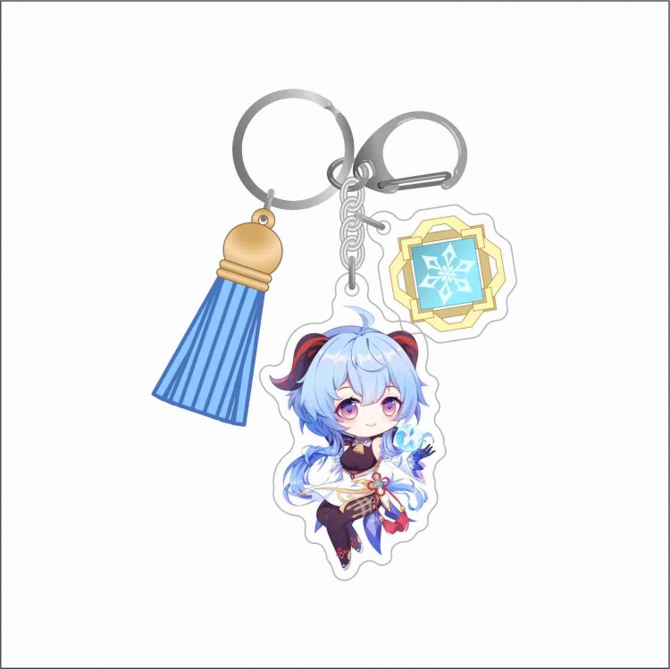 Genshin Impact 3 Pendant Acrylic Keychain Bag Pendant Decorations price for 5 pcs