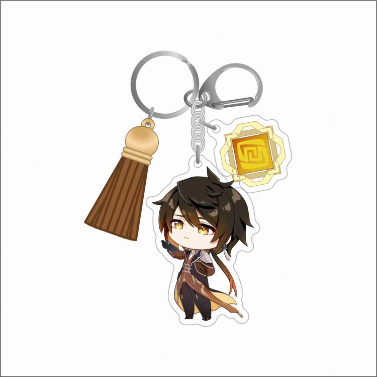 Genshin Impact 3 Pendant Acrylic Keychain Bag Pendant Decorations price for 5 pcs