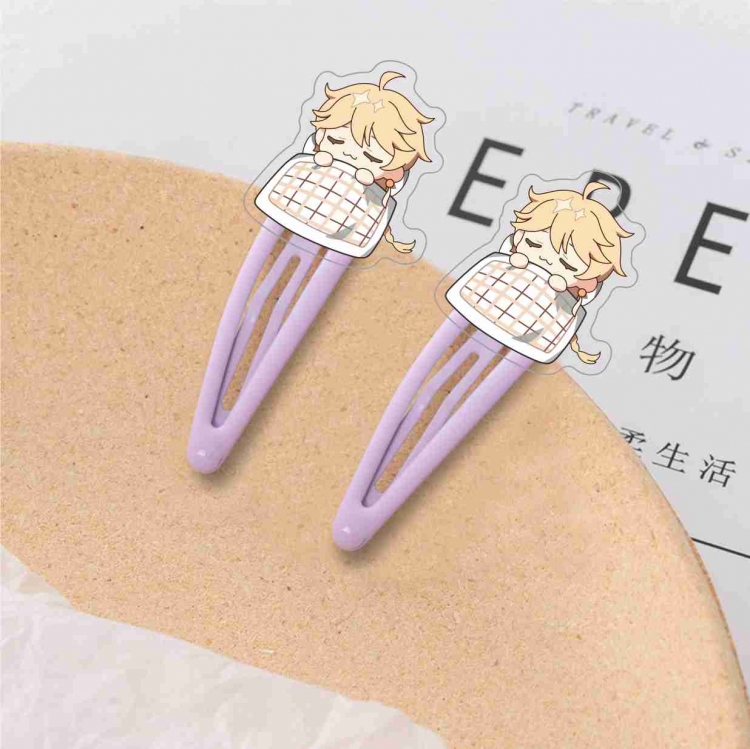 Genshin Impact Hair clip decoration student clip  price for 10 pcs