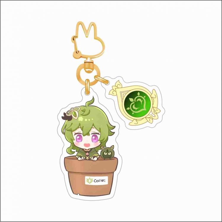 Genshin Impact Epoxy Keychain Bag Pendant Decoration Ornament price for 2 pcs