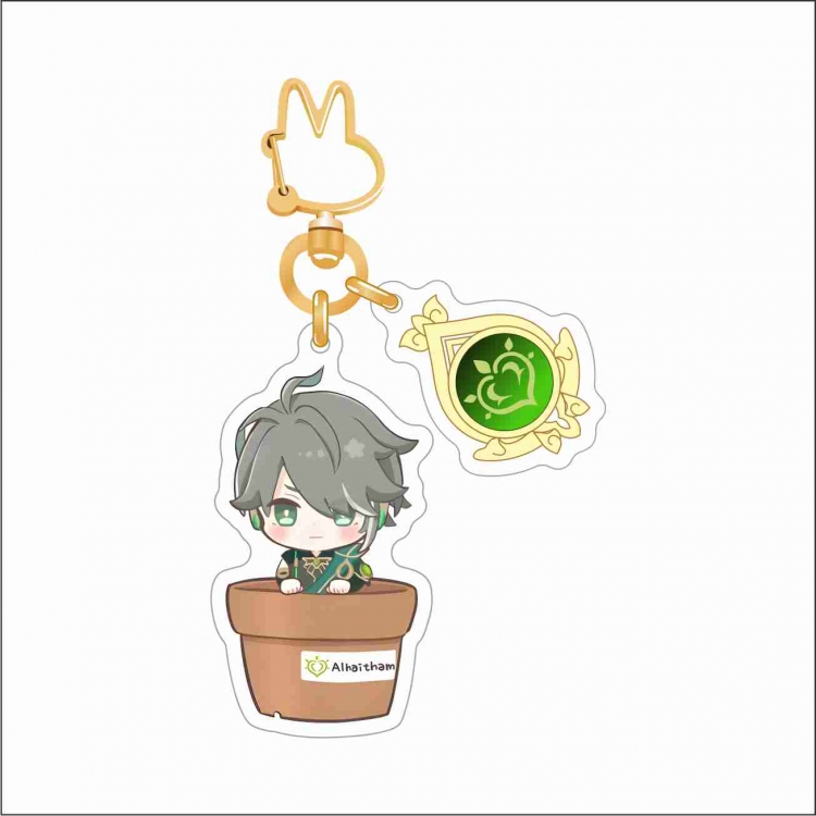 Genshin Impact Epoxy Keychain Bag Pendant Decoration Ornament price for 2 pcs