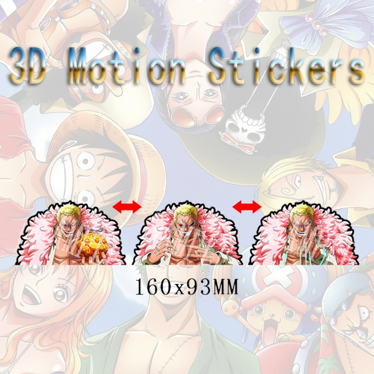 One Piece 3D HD variable map car computer animation stickers price for 2 pcs