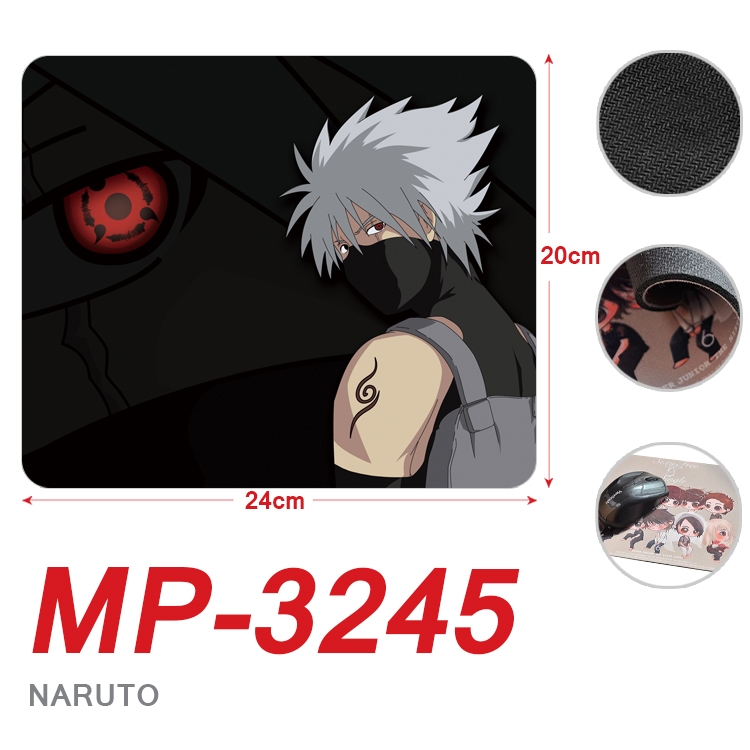 Naruto Anime Full Color Printing Mouse Pad Unlocked 20X24cm price for 5 pcs  MP-3245
