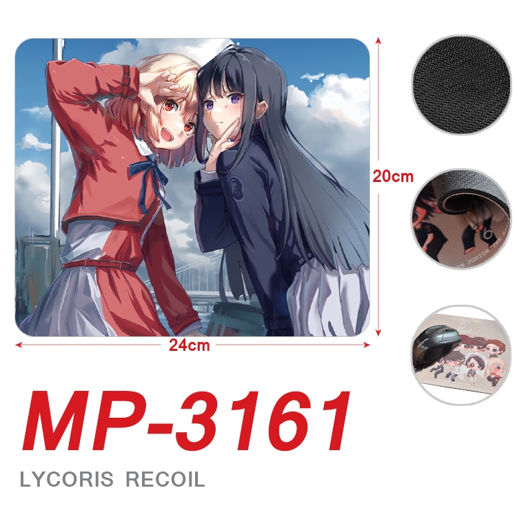 Lycoris Recoil Anime Full Color Printing Mouse Pad Unlocked 20X24cm price for 5   MP-3161