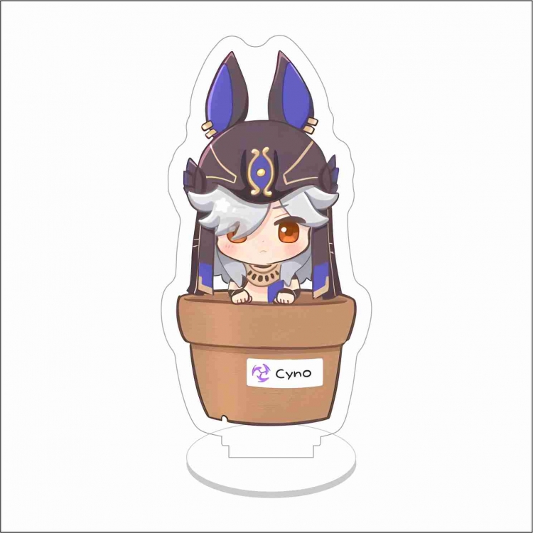 Genshin Impact Double layer Anime characters acrylic Standing Plates Keychain 10cm