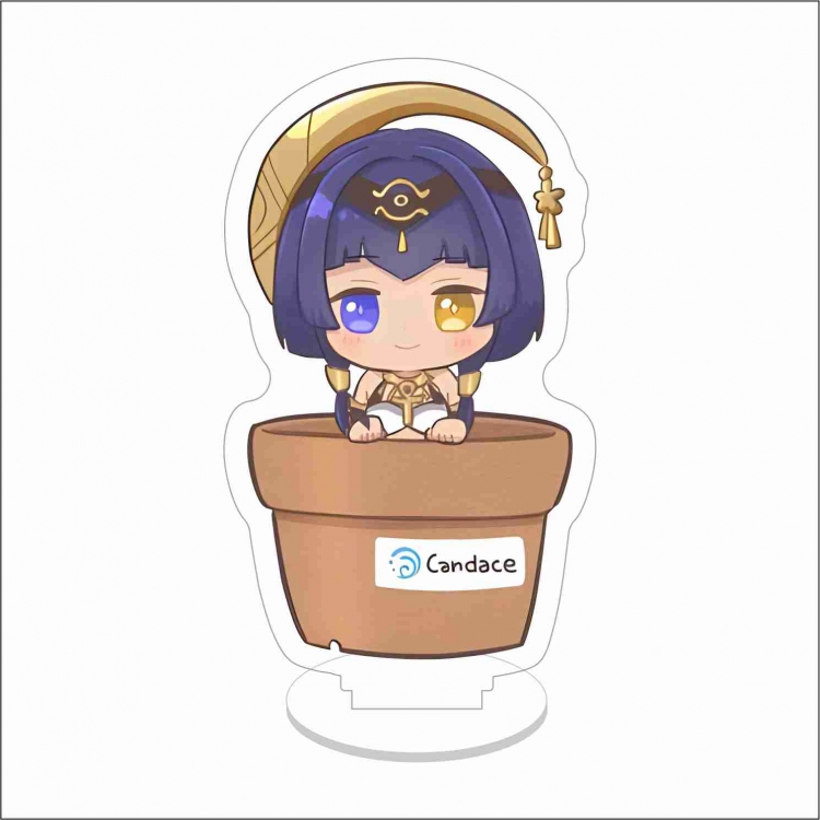 Genshin Impact Double layer Anime characters acrylic Standing Plates Keychain 10cm