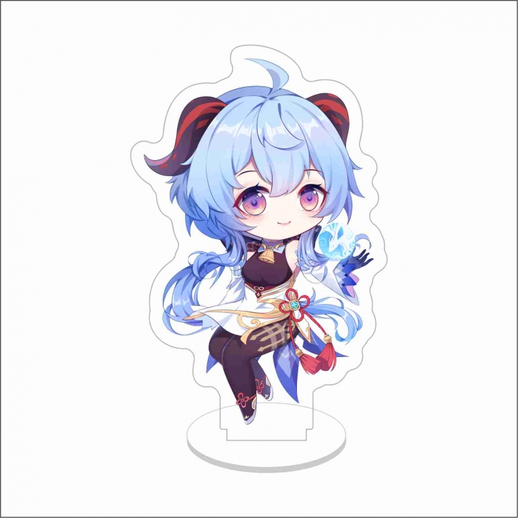 Genshin Impact Double layer Anime characters acrylic Standing Plates Keychain 10cm