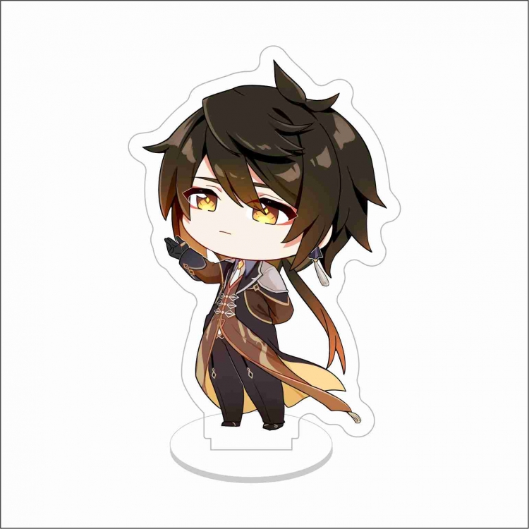 Genshin Impact Double layer Anime characters acrylic Standing Plates Keychain 10cm