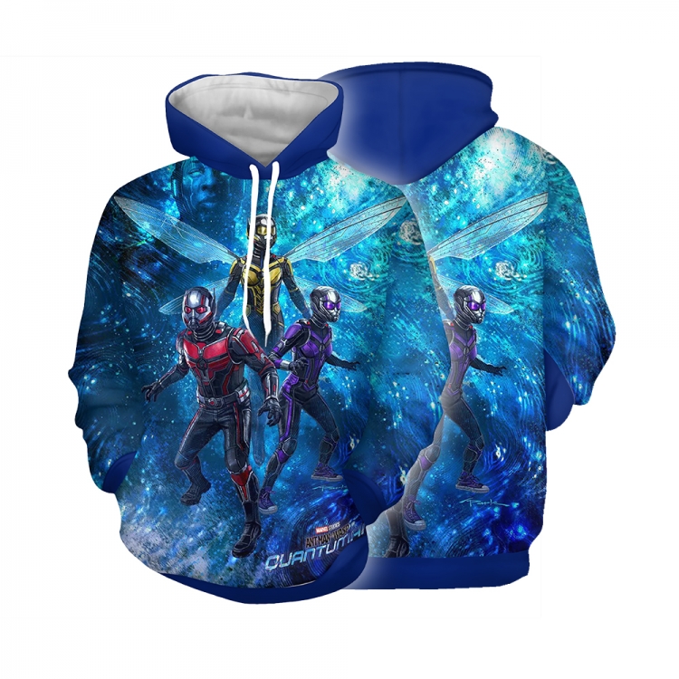 Ant Man 3 and Yellow Bee Girl Hooded jacket hip-hop zipperless sweatshirt S-5XL  price for 2 pcs three days in advance
