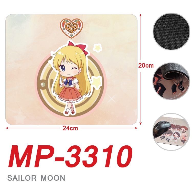 sailormoon Anime Full Color Printing Mouse Pad Unlocked 20X24cm price for 5 pcs  MP-3310