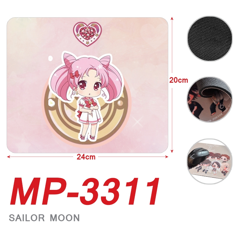 sailormoon Anime Full Color Printing Mouse Pad Unlocked 20X24cm price for 5 pcs MP-3311