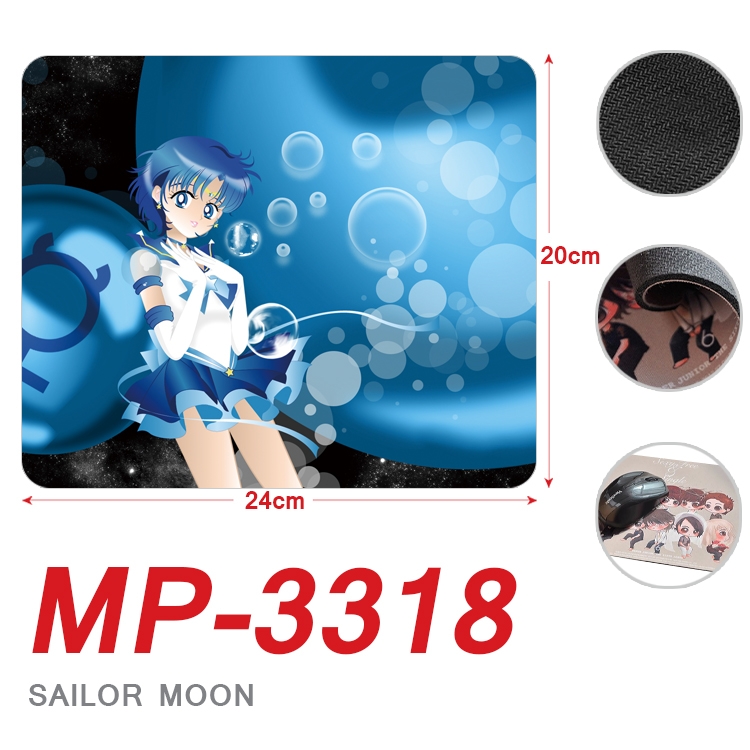 sailormoon Anime Full Color Printing Mouse Pad Unlocked 20X24cm price for 5 pcs MP-3318