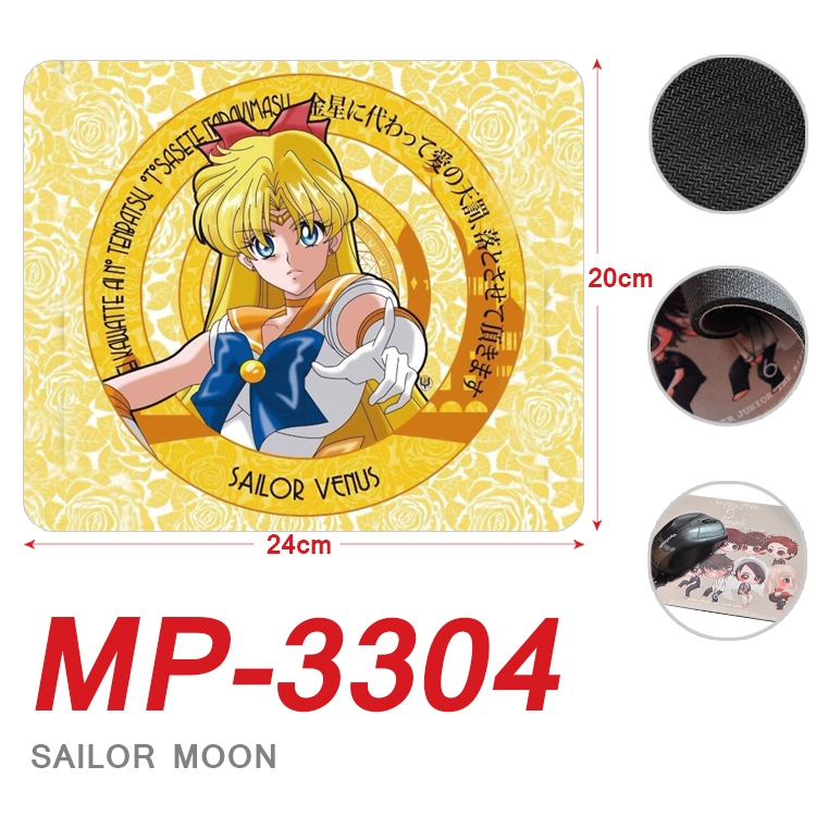 sailormoon Anime Full Color Printing Mouse Pad Unlocked 20X24cm price for 5 pcs  MP-3304