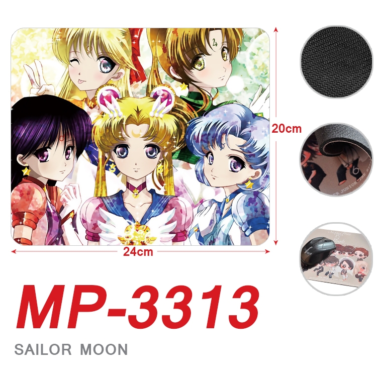 sailormoon Anime Full Color Printing Mouse Pad Unlocked 20X24cm price for 5 pcs MP-3313