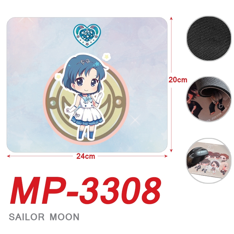sailormoon Anime Full Color Printing Mouse Pad Unlocked 20X24cm price for 5 pcs MP-3308