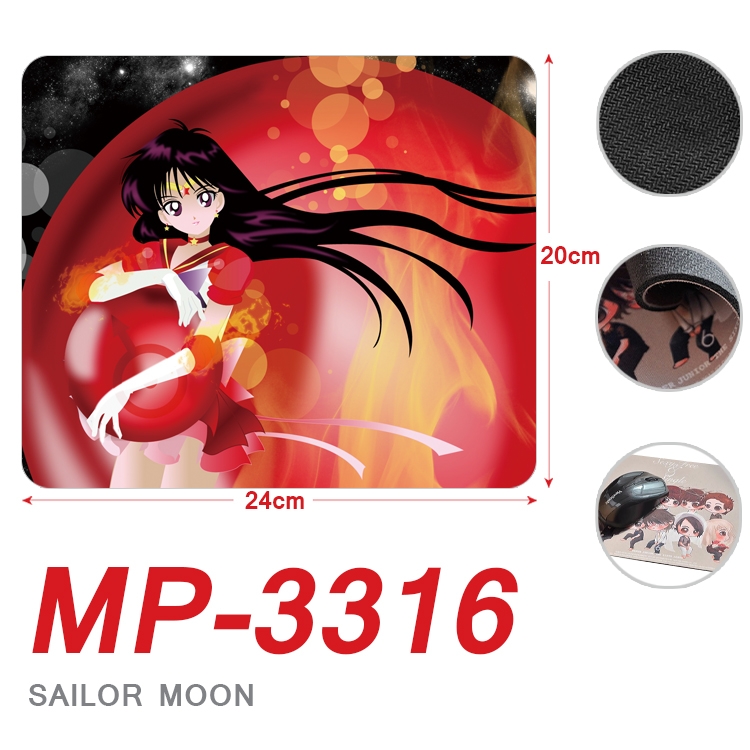 sailormoon Anime Full Color Printing Mouse Pad Unlocked 20X24cm price for 5 pcs MP-3316