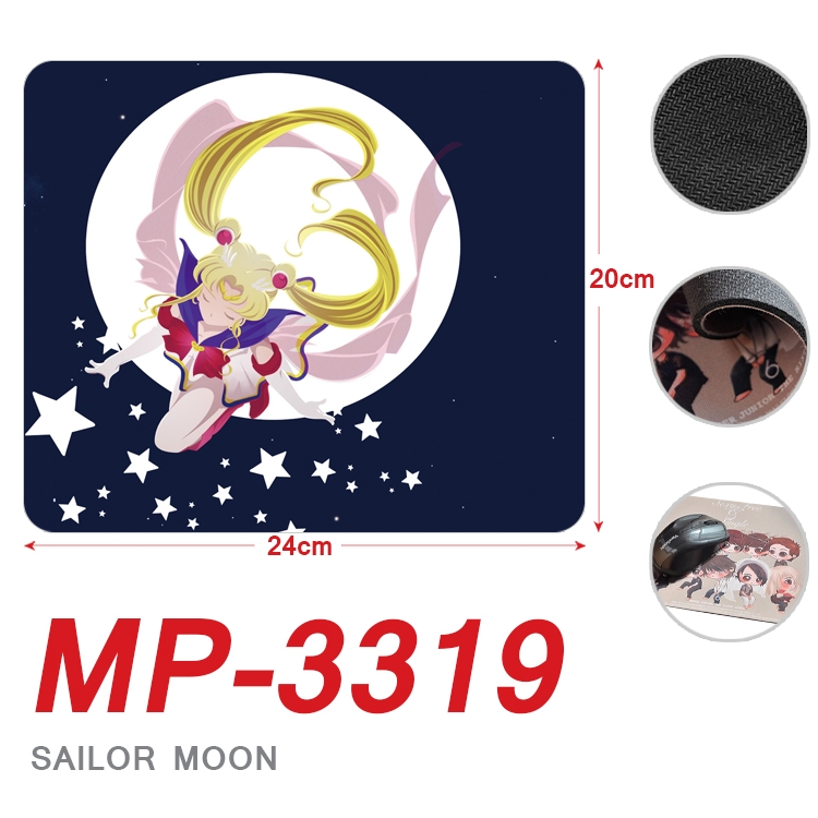 sailormoon Anime Full Color Printing Mouse Pad Unlocked 20X24cm price for 5 pcs MP-3319